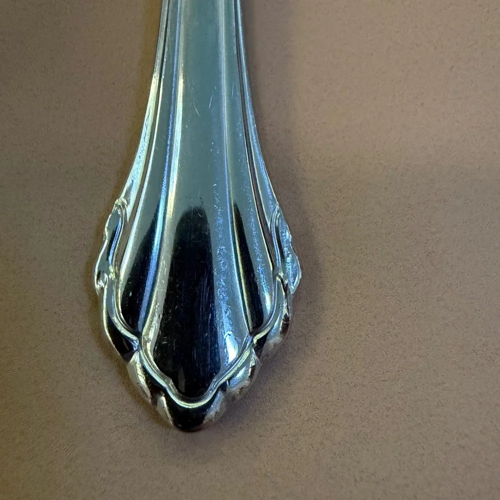 Oneida Community Clarette Stainless Steel Set 2 Place/Oval Soup Spoon 6 7/8 in